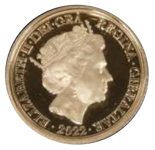 Gibraltar 1 Sovereign - Elizabeth II Saving the Princess obverse