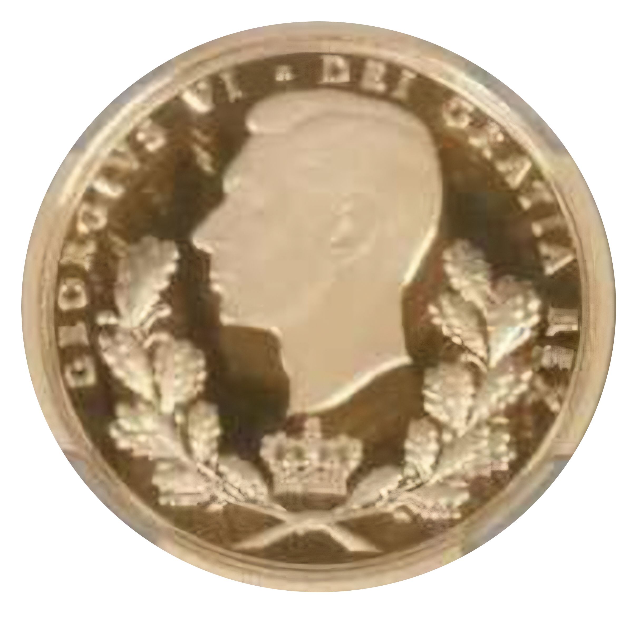 Gibraltar 1 Sovereign - Charles III House of Windsor - George VI