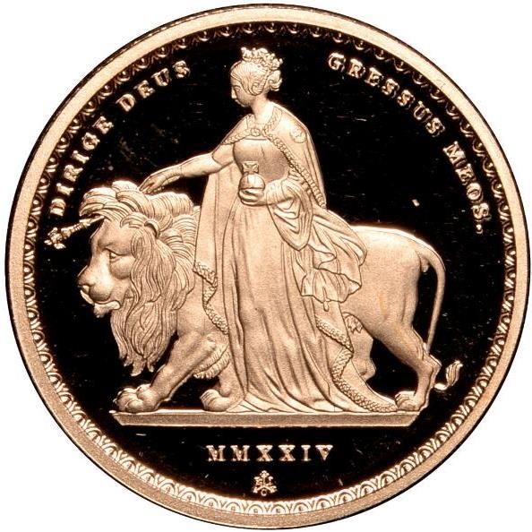 Saint Helena 1 Sovereign - Charles III Una and The Lion reverse