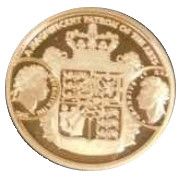 Gibraltar 1 Sovereign - Elizabeth II Patron of the Arts