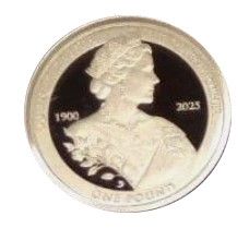 Alderney 1 Pound - Charles III Queen Mother; Silver Proof