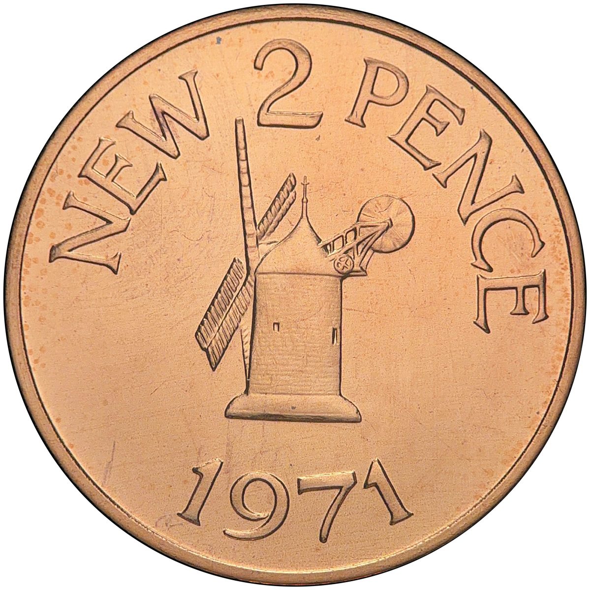 Guernsey 2 New Pence - Elizabeth II