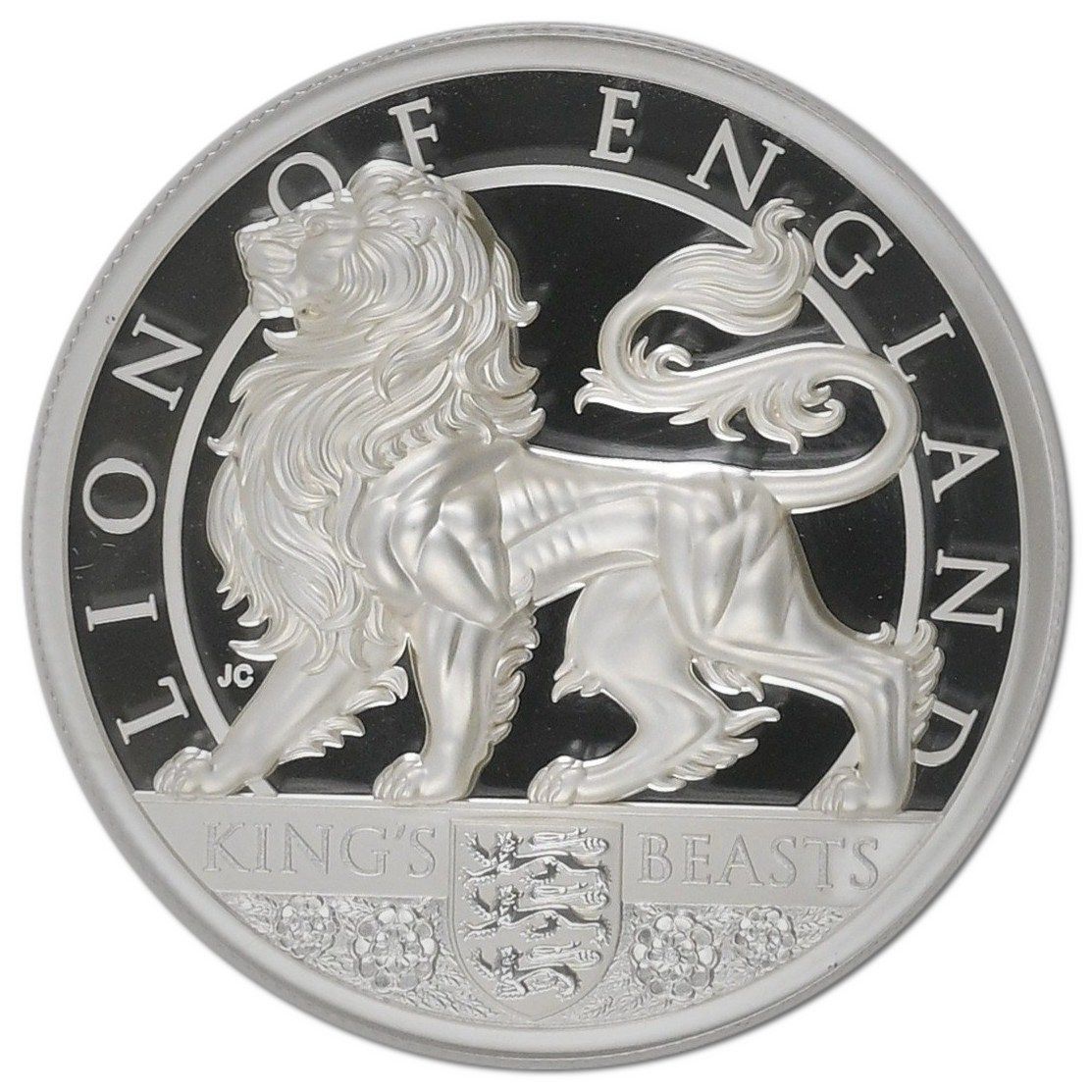 Alderney 5 Pounds King's Beasts; Lion reverse
