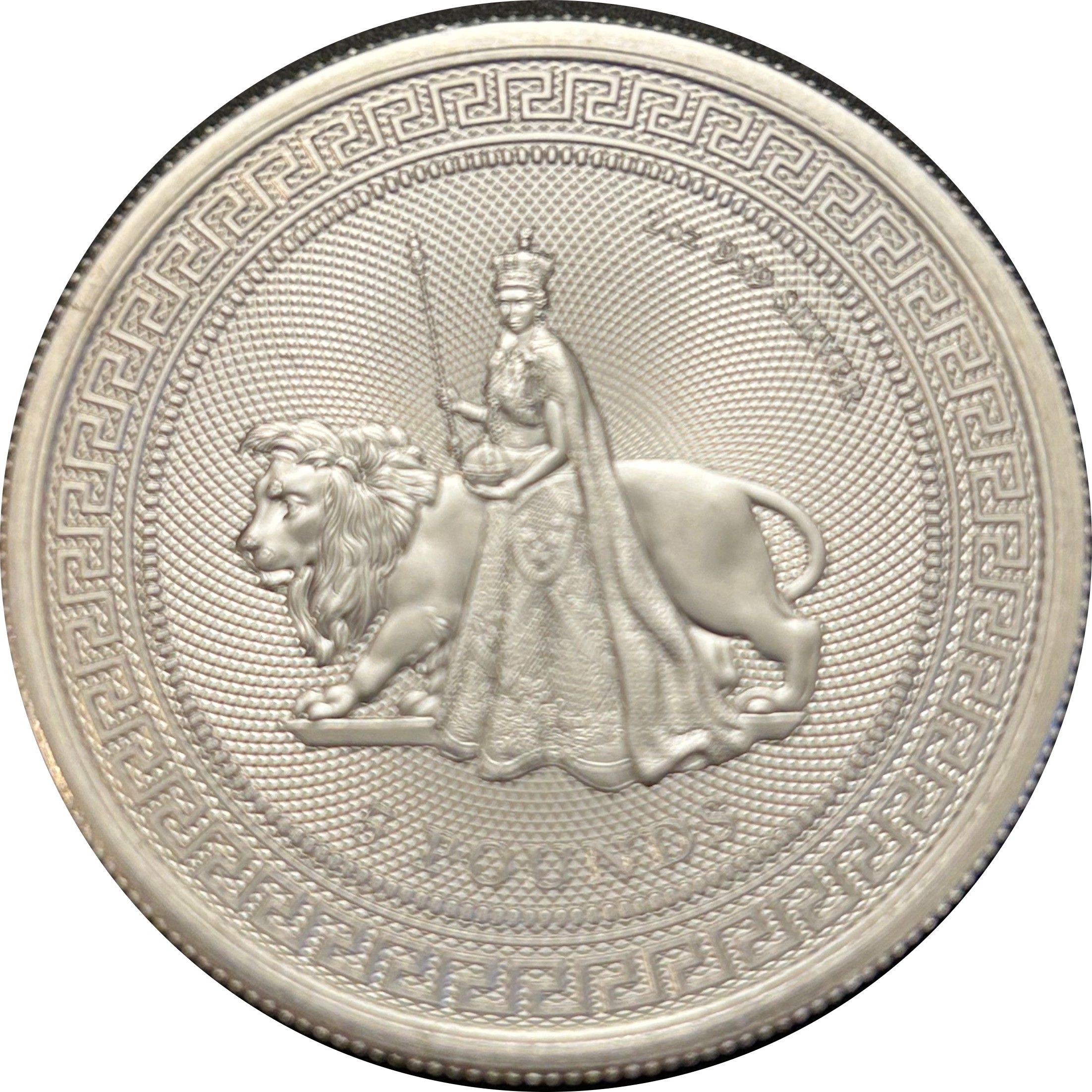 Tristan da Cunha 5 Pounds - Charles III Una and the Lion