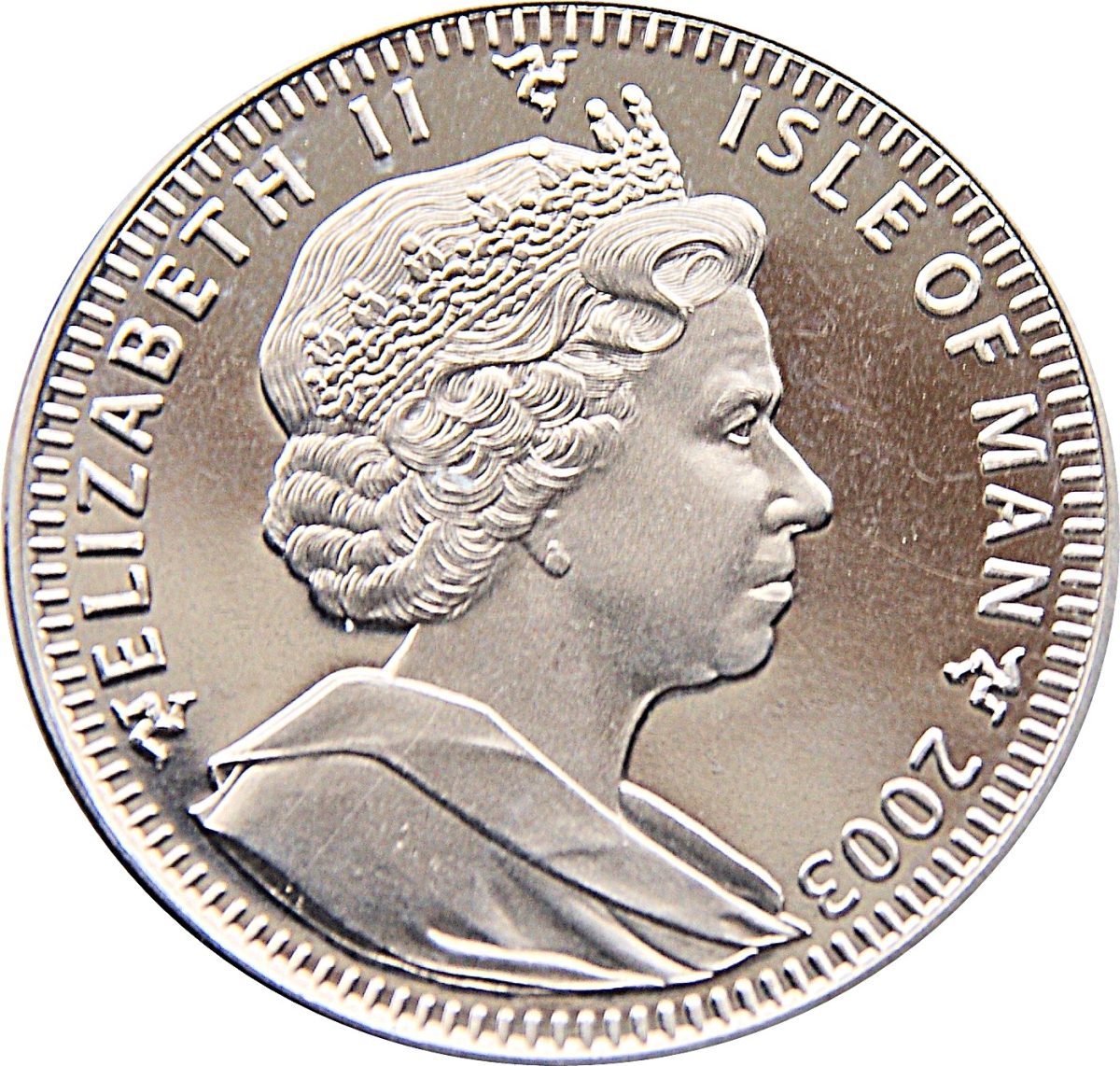 Isle of Man 1 Crown - Elizabeth II Star of India obverse