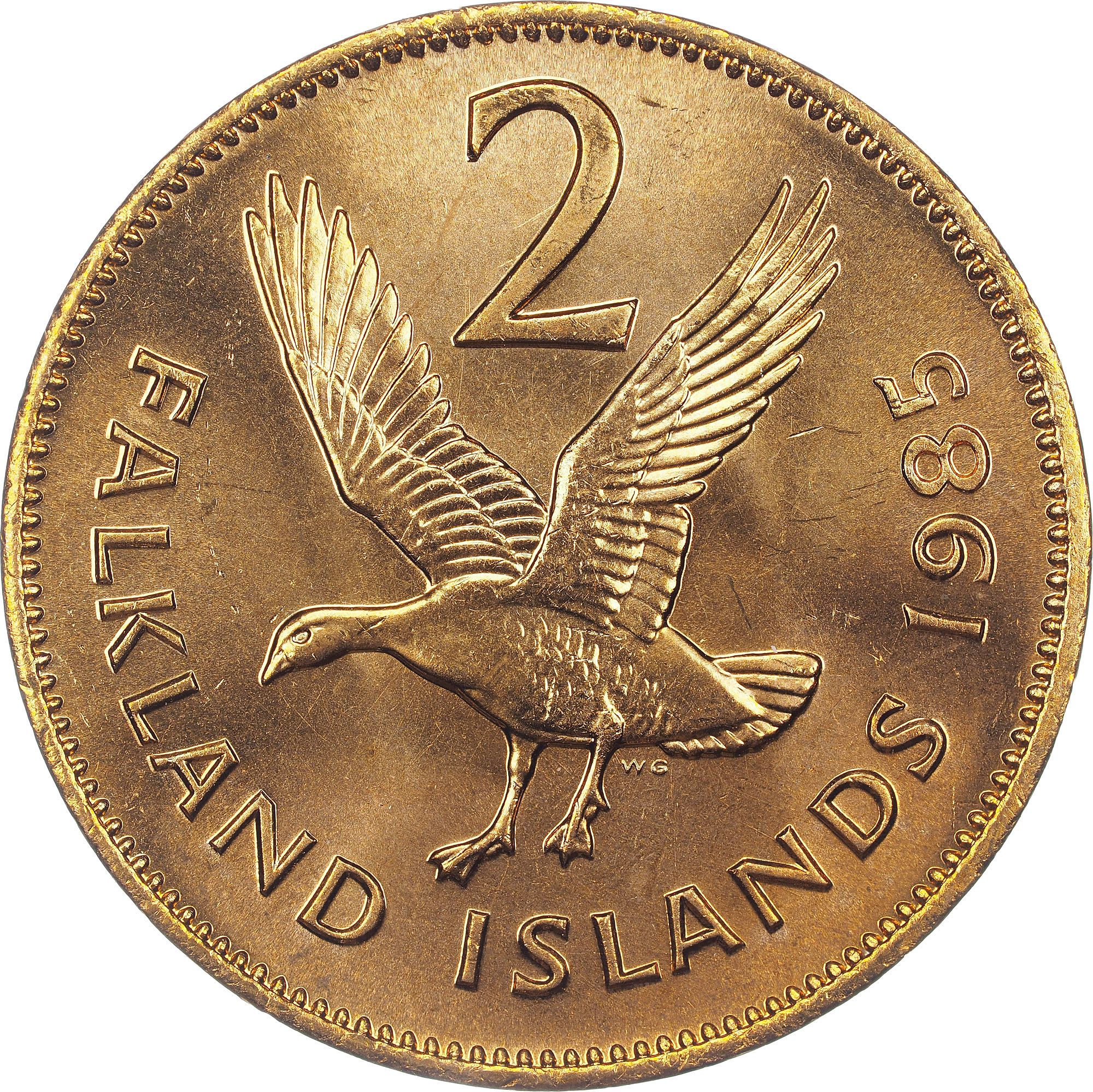 Falkland Islands 2 Pence - Elizabeth II 2nd portrait reverse
