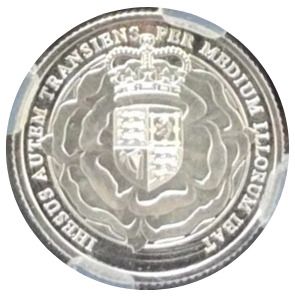 Gibraltar 1 Sovereign - Charles III Tudor Rose; Silver