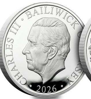 Jersey 1 Sovereign - Charles III Queen Elizabeth II Centenary; Silver obverse