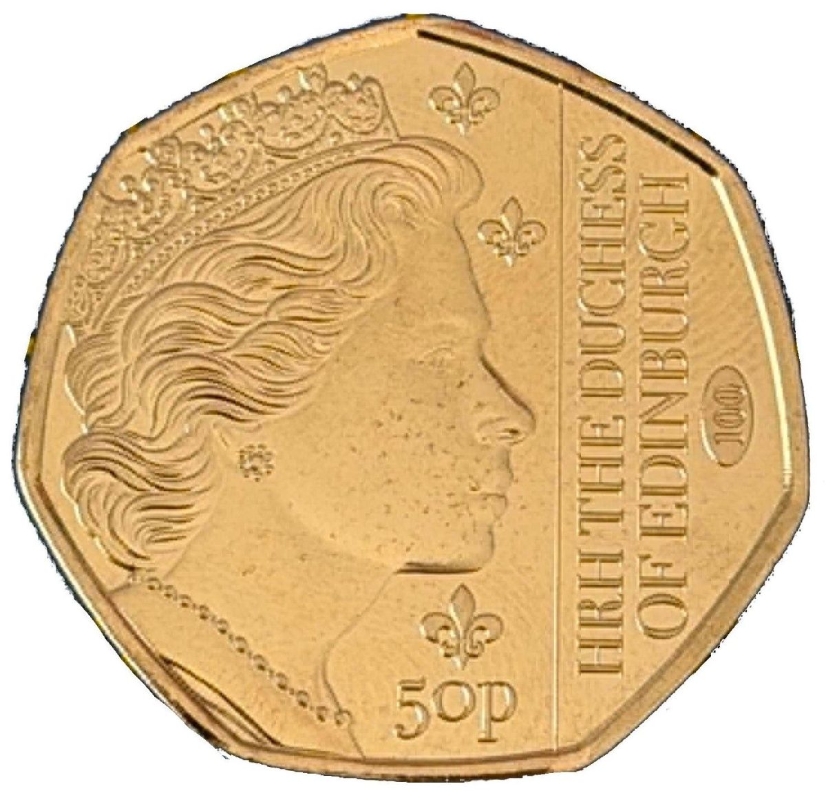 Guernsey 50 Pence - Charles III Queen Titles - HRH The Duchess of Edinburgh reverse
