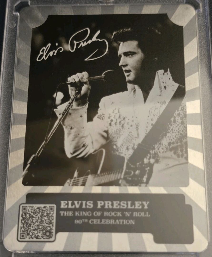 Gibraltar 25 Pence - Charles III Elvis Presley coin card