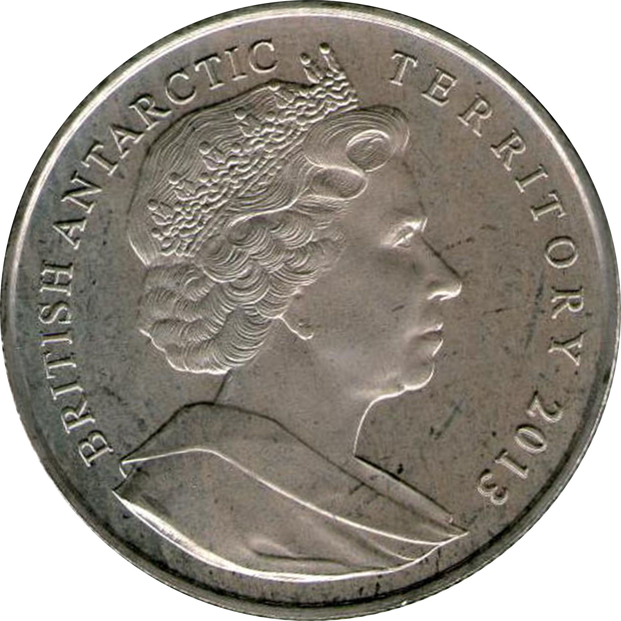 British Antarctic Territory 2 Pounds - Elizabeth II Halley VI Research Station obverse