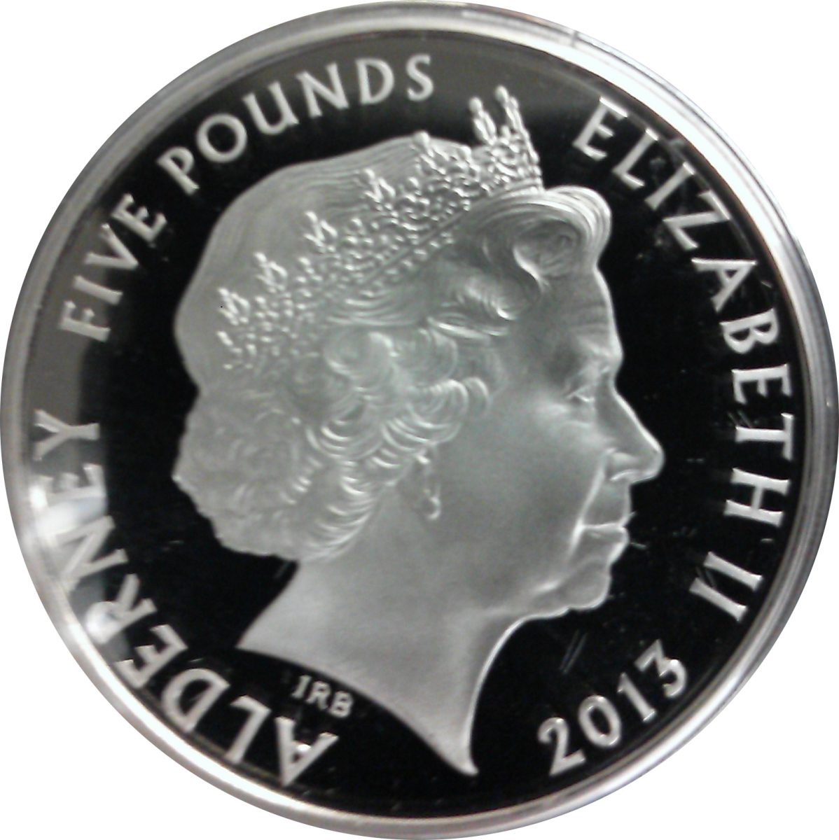 Alderney 5 Pounds - Elizabeth II Diamond Jubilee - Windsor Castle obverse