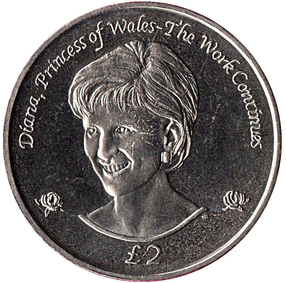 South Georgia and the South Sandwich Islands 2 Pounds - Elizabeth II Princess Diana