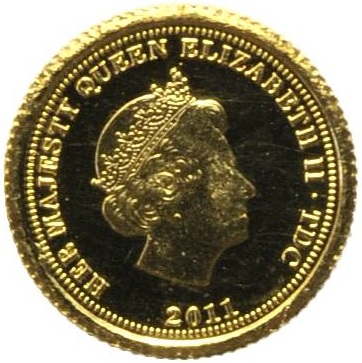 Tristan da Cunha ½ Crown - Elizabeth II Lydia obverse