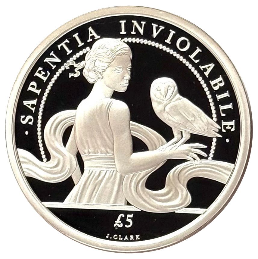 Alderney 5 Pounds - Elizabeth II Platinum Jubilee - Wisdom