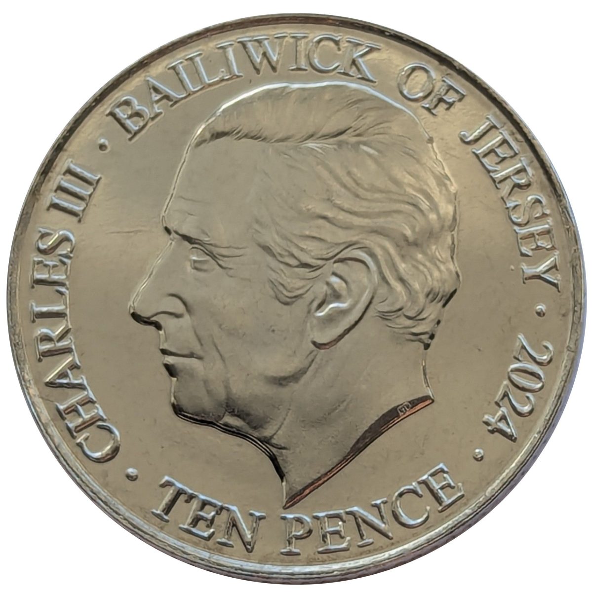 Jersey 10 Pence - Charles III King Edward I obverse