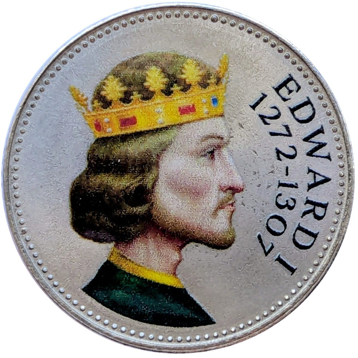 Jersey 10 Pence - Charles III King Edward I reverse