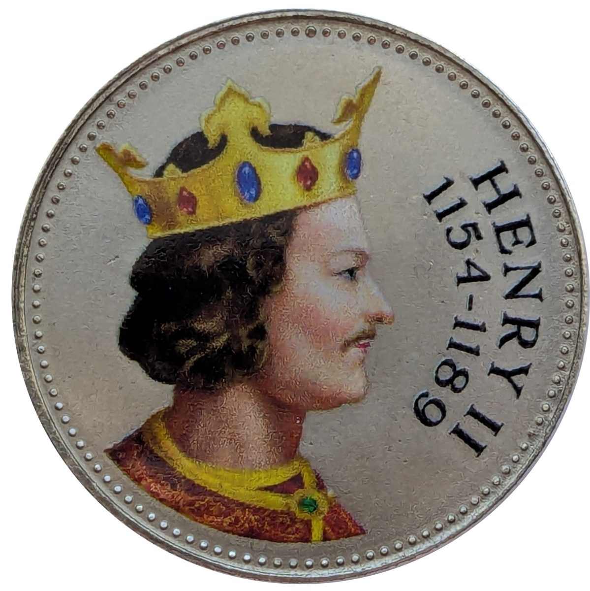 Jersey 10 Pence - Charles III King Henry II obverse