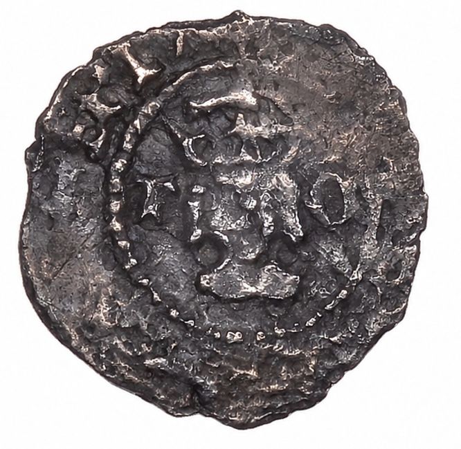 ½ Penny - Henry VIII 2nd coinage - Thomas Cranmer obverse