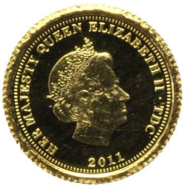 Tristan da Cunha ½ Crown - Elizabeth II Florin obverse