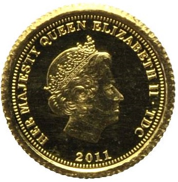 Tristan da Cunha ½ Crown - Elizabeth II Ecu d'Or obverse