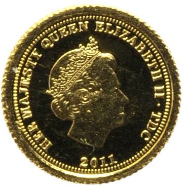Tristan da Cunha ½ Crown - Elizabeth II Dublon obverse