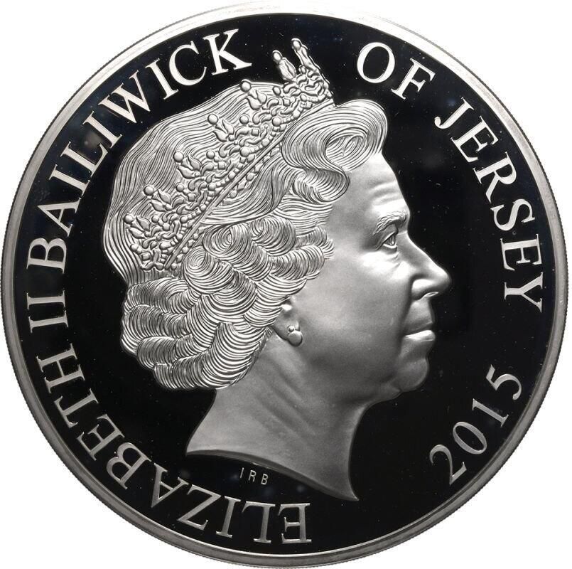 Jersey 100 Pounds - Elizabeth II Longest Reign obverse