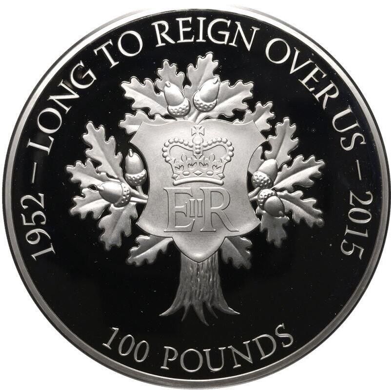 Jersey 100 Pounds - Elizabeth II Longest Reign
