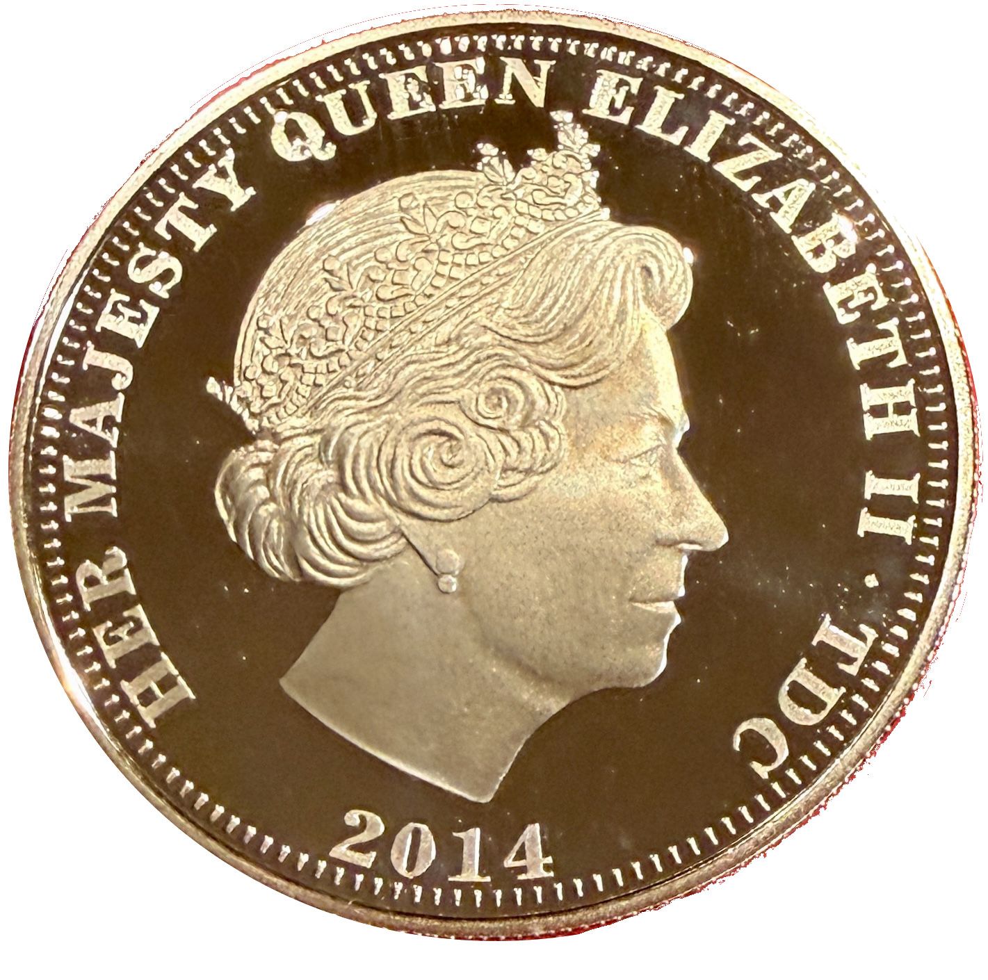 Tristan da Cunha 1 Crown - Elizabeth II The Ode of Remembrance obverse