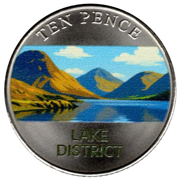 Isle of Man 10 Pence - Charles III Lake District