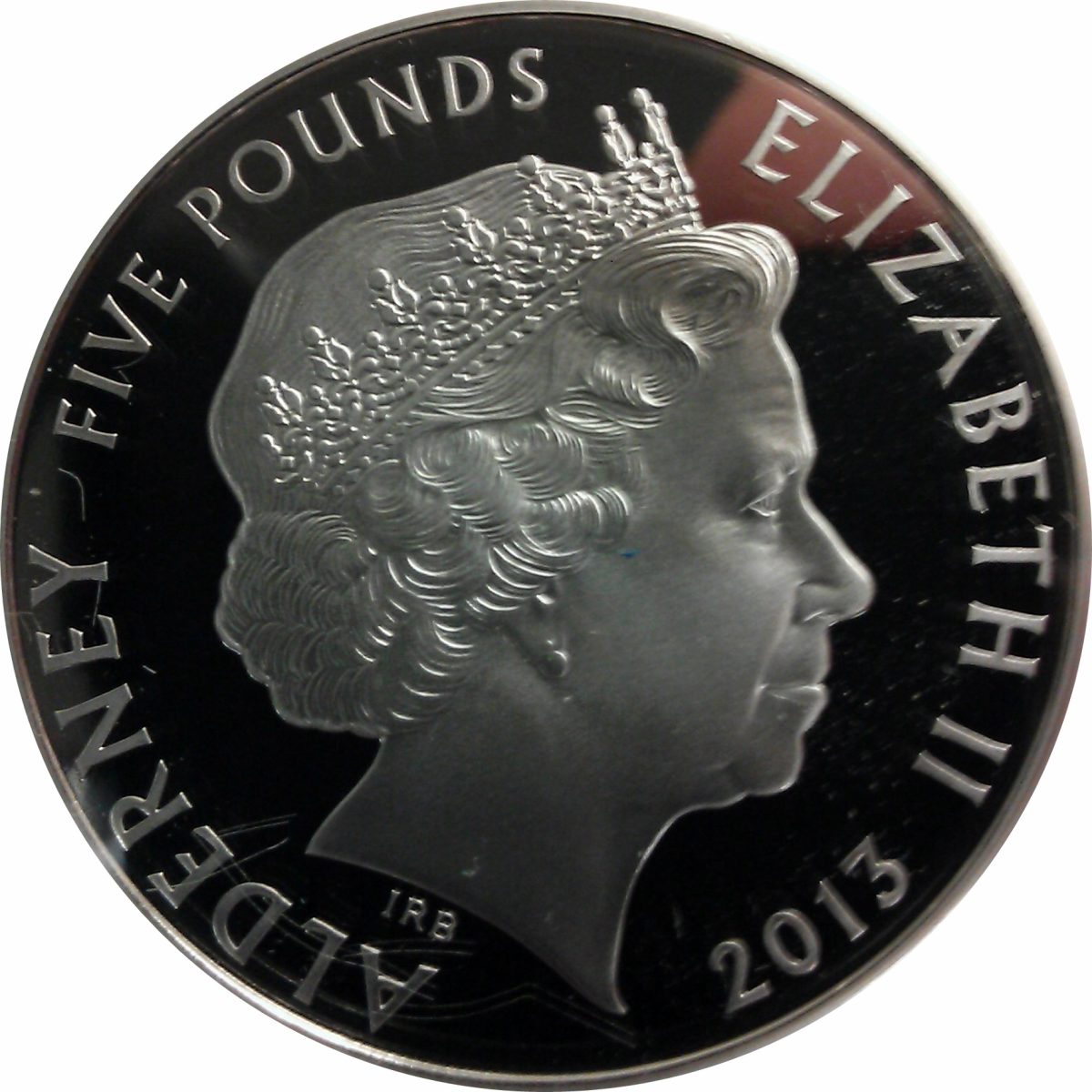 Alderney 5 Pounds - Elizabeth II Diamond Jubilee - The Colours obverse