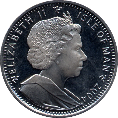 Isle of Man 1 Crown - Elizabeth II "The Croix de Guerre" obverse