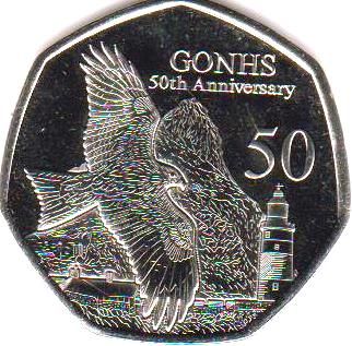 Gibraltar 50 Pence - Charles III GONHS
