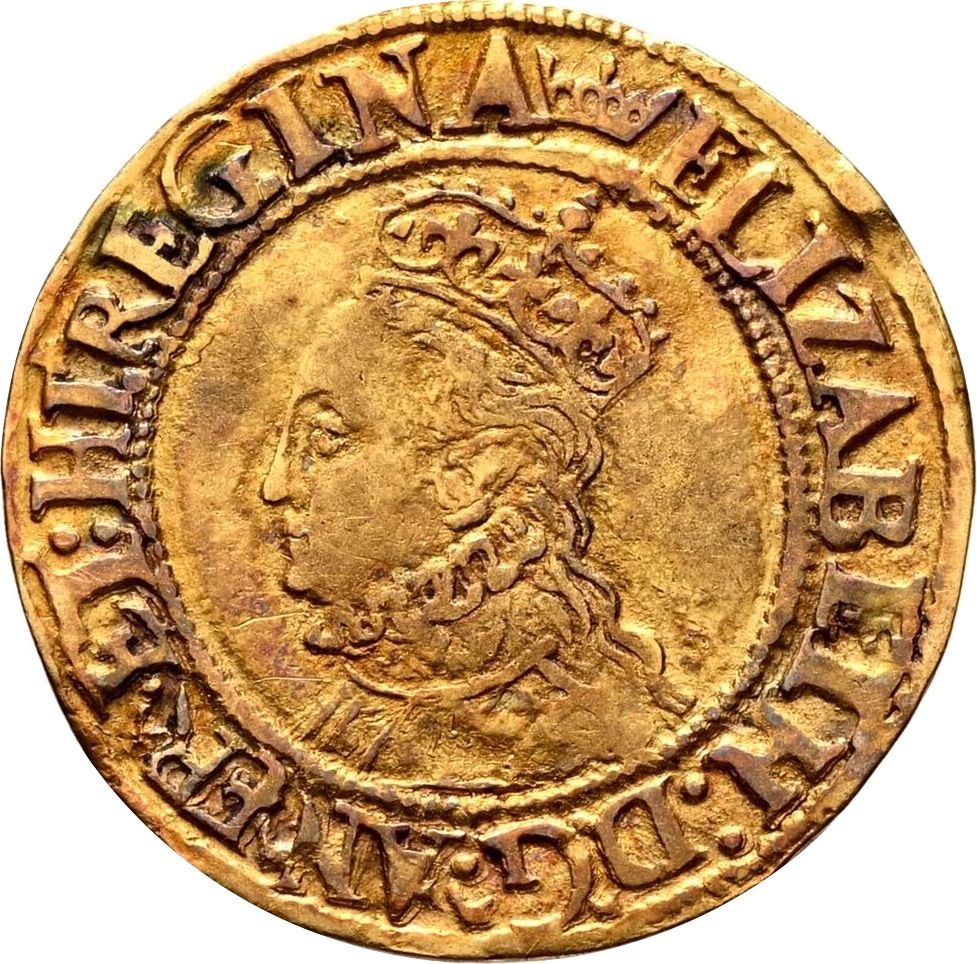 1 Crown - Elizabeth I 1-4th Issue obverse