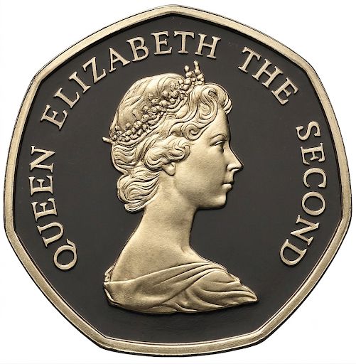 Jersey 20 Pence - Elizabeth II Corbière Lighthouse; Silver Piédfort obverse