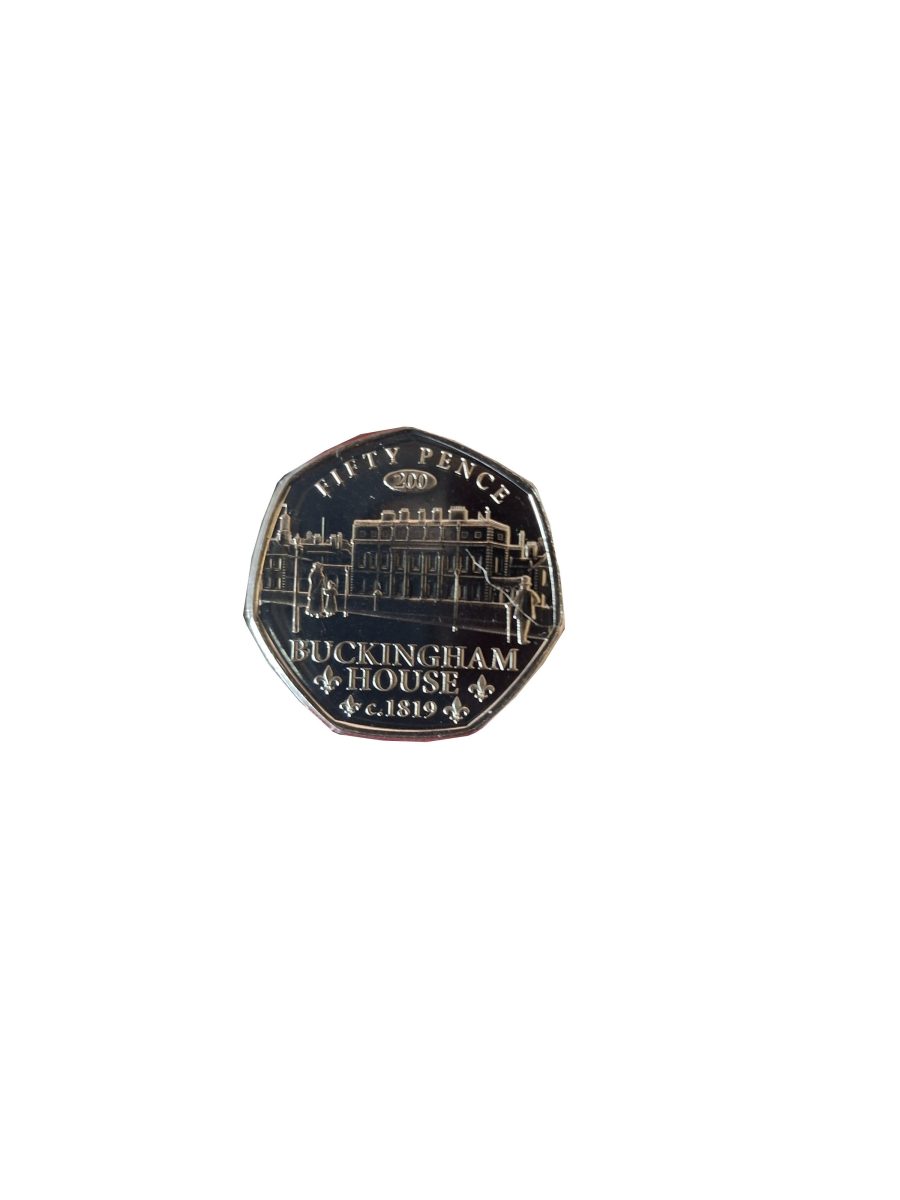Jersey 50 Pence - Charles III Buckingham House 1819 reverse