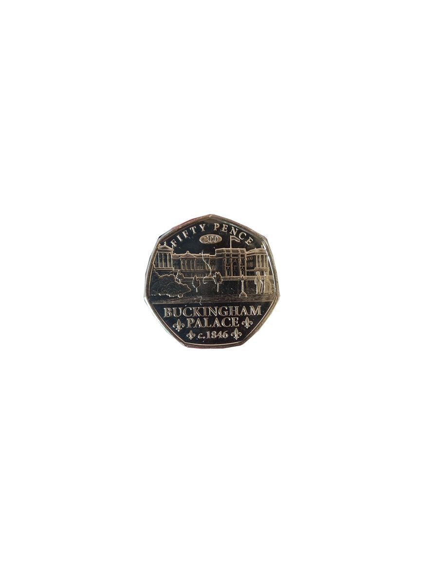 Jersey 50 Pence - Charles III Buckingham Palace 1846 reverse