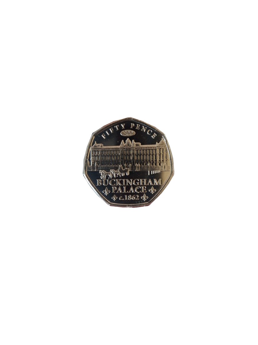 Jersey 50 Pence - Charles III Buckingham Palace 1862 reverse