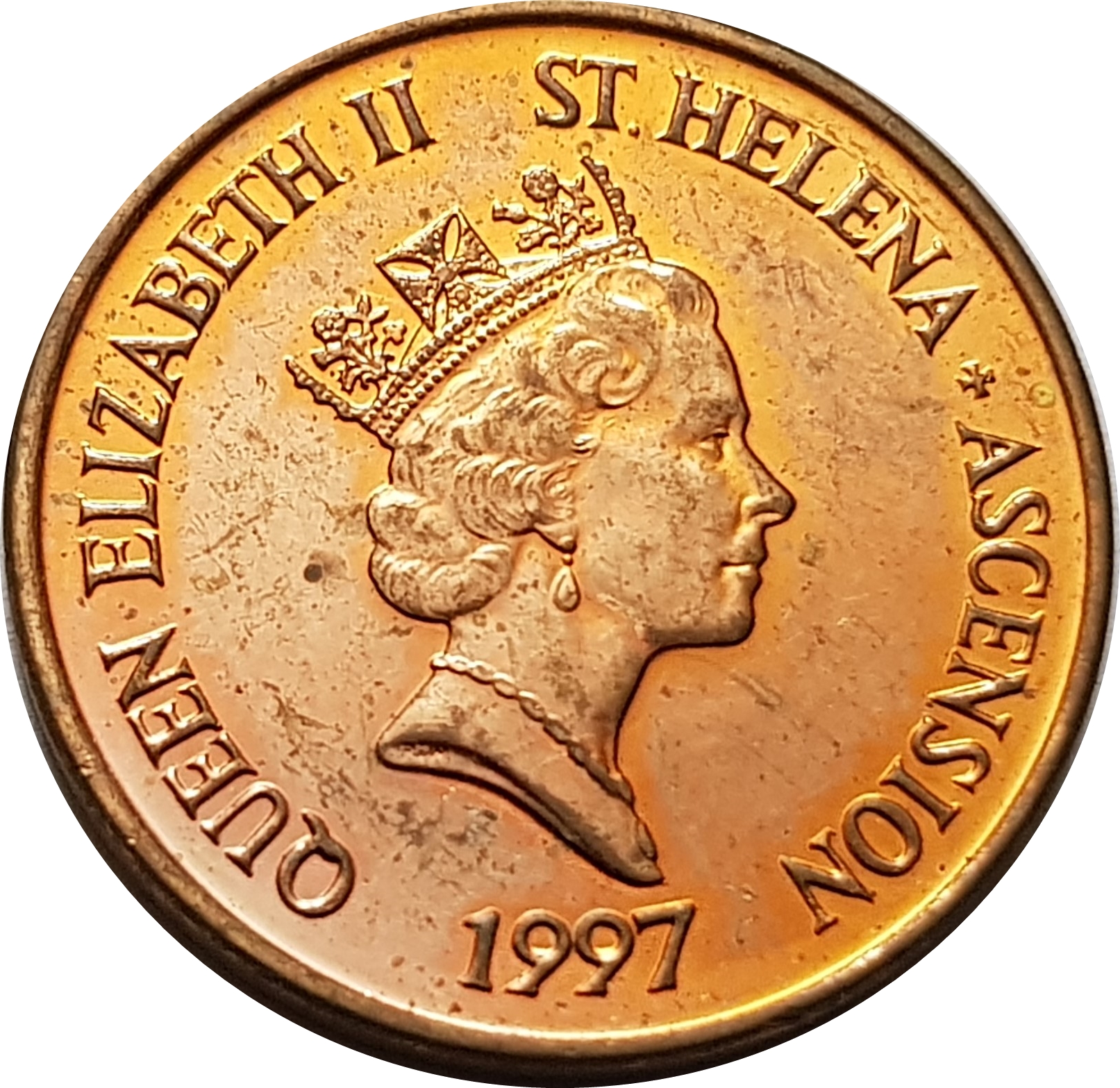 Saint Helena and Ascension 1 Penny - Elizabeth II 3rd portrait obverse