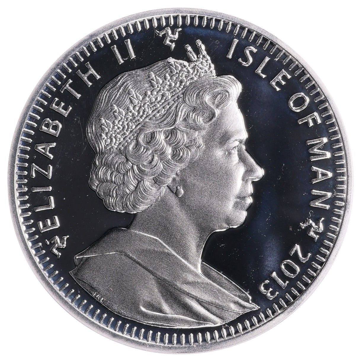 Isle of Man 1 Crown - Elizabeth II Kermode Bear and Cubs; Silver Proof obverse