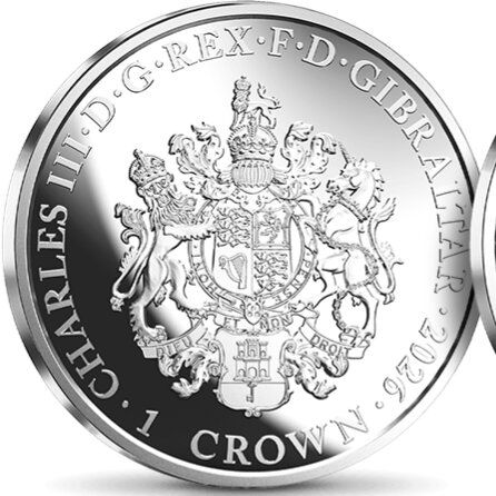 Gibraltar 1 Crown - Charles III Diana obverse