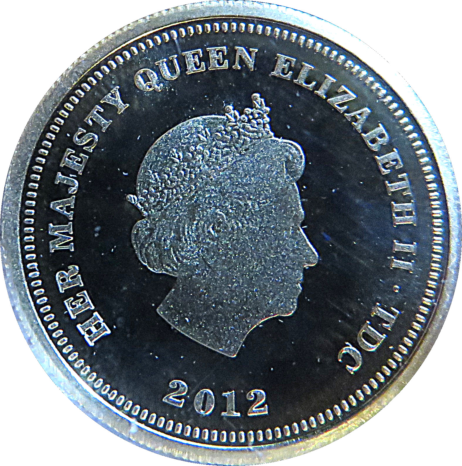 Tristan da Cunha ½ Crown - Elizabeth II Diamond Jubilee obverse