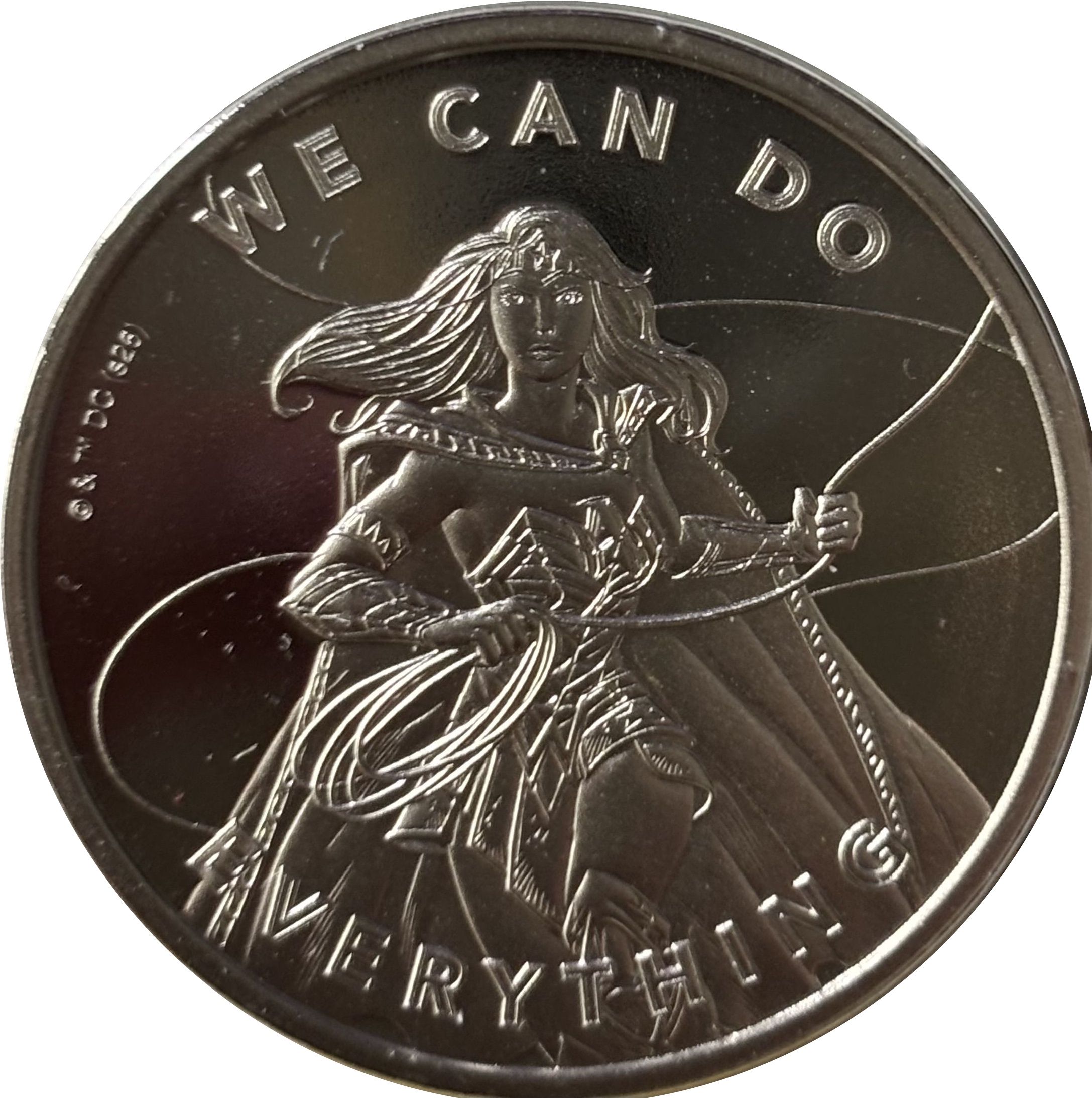 Ascension Island 50 Cents - Wonder Woman obverse