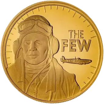 Isle of Man 5 Pounds - Elizabeth II Battle of Britain; Gold Proof