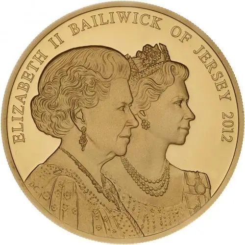 Jersey 5 Pounds - Elizabeth II Diamond Jubilee; Gold Proof