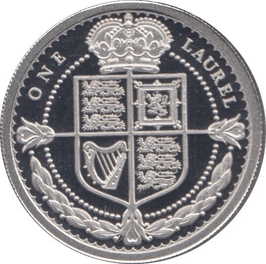 Tristan da Cunha 1 Laurel - Elizabeth II 400th anniversary of the Laurel issue; Platinum