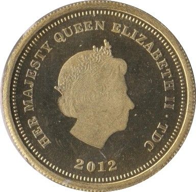 Tristan da Cunha ½ Crown - Elizabeth II Coronation obverse