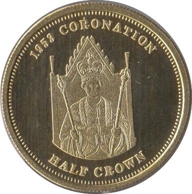 Tristan da Cunha ½ Crown - Elizabeth II Coronation