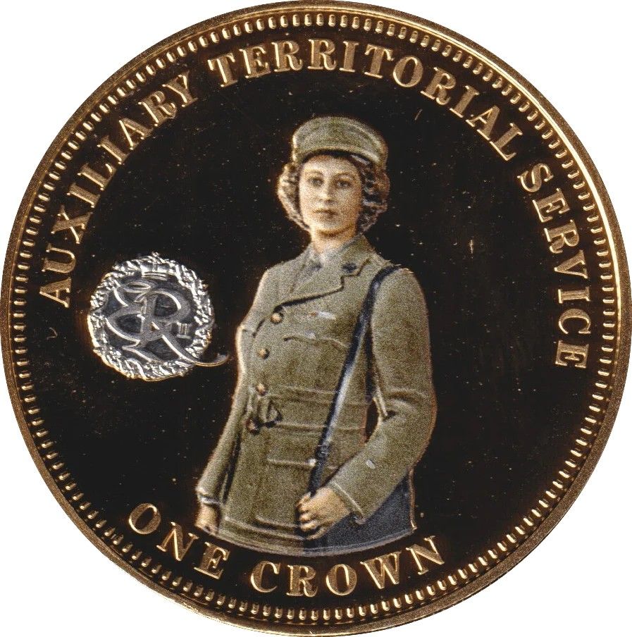 Tristan da Cunha 1 Crown - Elizabeth II Auxiliary Territorial Service