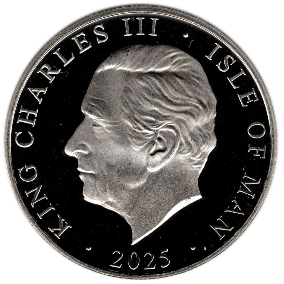 Isle of Man 5 Pounds - Charles III Stag of Northern Ireland obverse